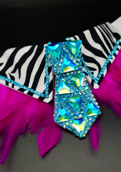 The Maldives Insta Tie®️ and Collar with fluffies