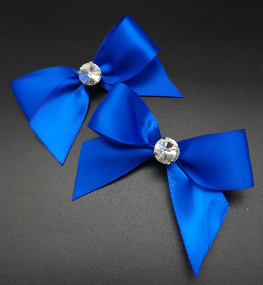 Royal blue collar bows